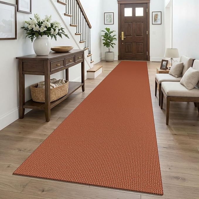 KOZYFLY Orange 2.5'x16' Runners Rugs by KOZYFLY