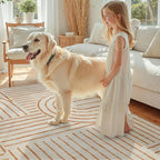 DCX Abstract Machine Washable 5x7 Rug, Soft Low Pile Non Slip Carpet, Kid & Pet - Image 5
