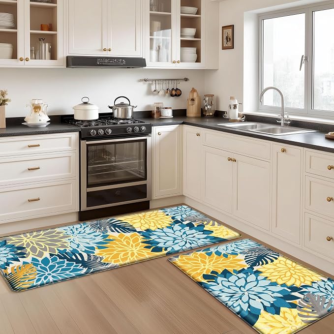 Arenarug Kitchen Mats for Floor 2PCS Cushioned Anti Fatigue Kitchen Mats - Image 7