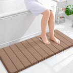 OLANLY Memory Foam Long Bathroom Rugs Runner 47x20, Super Soft Absorbent Bath by OLANLY