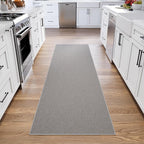 Ottomanson Hallway Runner Rug 2'7" x 9'10" Non Slip Solid Area Rugs Easy to - Image 9