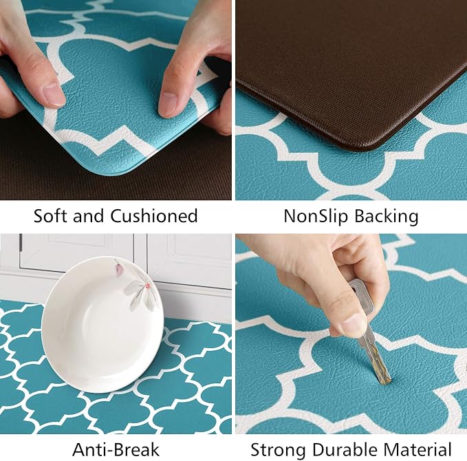 KMAT Kitchen Mat Cushioned Anti-Fatigue Kitchen Rug, Waterproof Non-Slip Mats - Image 3