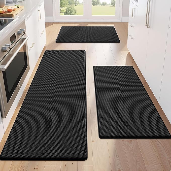 KitchenClouds Kitchen Mats for Floor, Non Slip Anti Fatigue Mats for Floor by KitchenClouds