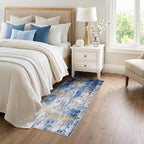 RELEANY Washable Area Rugs 3x6 Non-Slip Modern Abstract Soft - Image 2