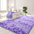 FlyDOIT Purple Tie-Dyed Large Rugs - Image 3