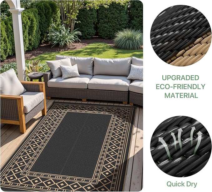 GENIMO Outdoor Rug Waterproof 6'x9' - Image 7