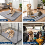 Smiry Dog Door Mat for Muddy Paws 48x30, Absorbent Dirt Trapper, Non-Slip - Image 6