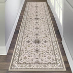 HEBE Washable Hallway Runner Rug 2'x 8' Non Slip Kitchen Rugs Runner, Low Pile by HEBE
