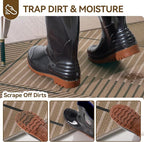 Front Door Mat 17''x30'', Non Slip Absorbent Dirt Resist Washable Low-Profile - Image 2