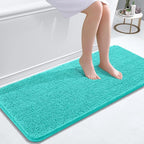 OLANLY Bathroom Runner Rugs 47x20, Extra Soft Absorbent Chenille Bath Rugs by OLANLY