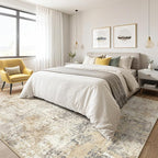 7x10 Area Rug Living Room: Washable Large Abstract Modern Soft Rugs Stain - Image 4