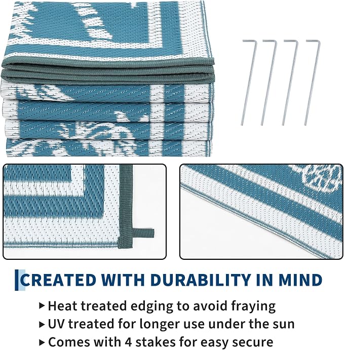 Garvee Outdoor Rug 9x12 Waterproof - Image 5