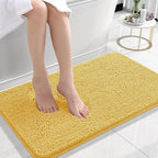 OLANLY Small Bathroom Rugs 24x16, Extra Soft Absorbent Chenille Bath Rugs by OLANLY