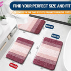 OLANLY Bathroom Rugs Mat 30x20, Extra Soft Absorbent Microfiber Bath Rugs - Image 2