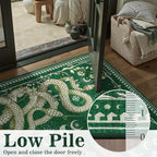 DCX Washable 2x6 Snake Runner Rug, Soft Low Pile Carpet, Kid & Pet Friendly - Image 4