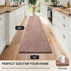 PURRUGS Dirt Trapping Door Mat 24" x 84", Non-Slip Machine Washable Entryway Rug - Image 8