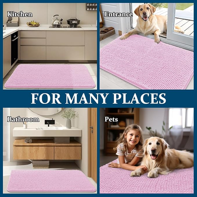 OLANLY Dog Door Mat for Muddy Paws 47x32, Absorbs Moisture and Dirt, Absorbent - Image 8