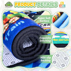 Car Rug Playmat, City Road Map Kids Rug, Educational Learning Play Mat - Image 3