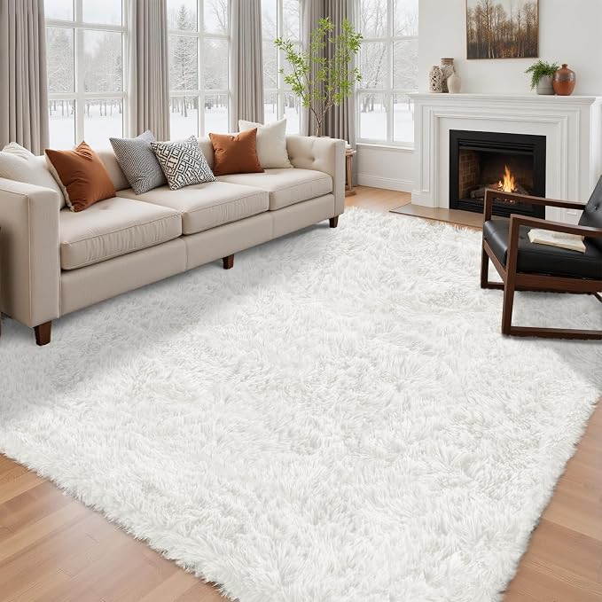 6x9 Area Rug for Living Room: Ultra Soft Fluffy Rug Modern Large Thicked Shag - Image 3