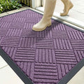 OLANLY Front Door Mat Outside Entrance 35x23, Heavy Duty Sturdy Natural Rubber by OLANLY