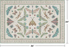Hazo Haus Washable Boho Bathroom Rug 2x3, Small Throw Rugs - Image 2
