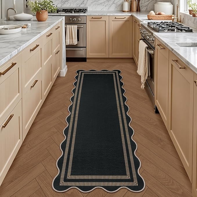 Modern Hallway Runner Rug, 2x6 Washable Easy Jute Rugs - Image 3