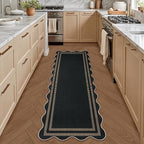 Modern Hallway Runner Rug, 2x6 Washable Easy Jute Rugs - Image 3