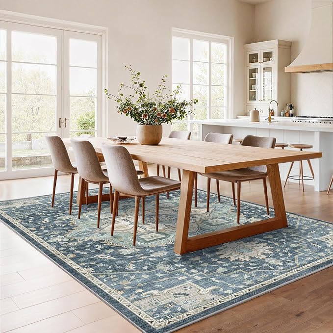 AMADA HOMEFURNISHING 5x7 Area Rugs, Washable Living Room Rug Low-Profile - Image 3