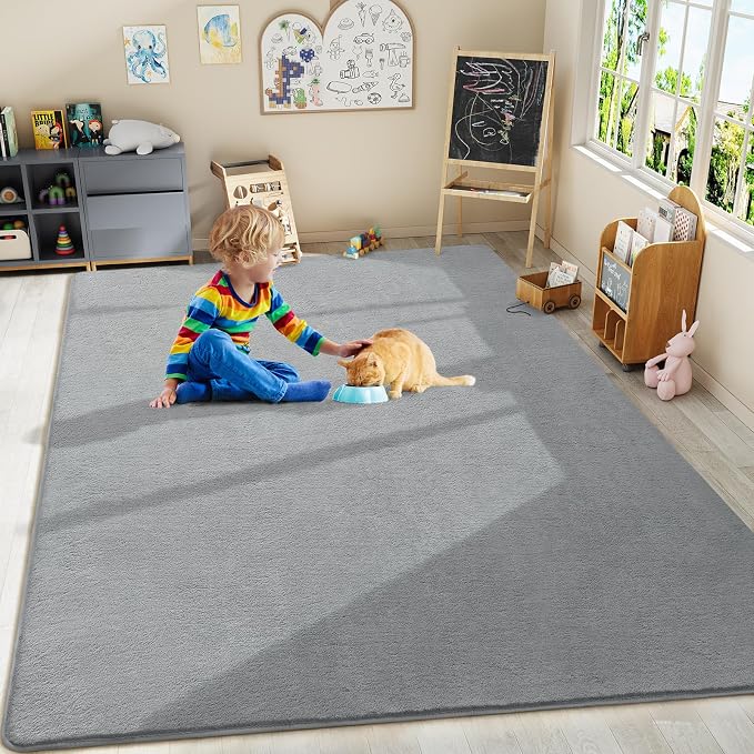 Amearea Large Modern Area Rugs for Bedroom Living Room, 8x10 Feet Grey - Image 9