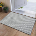 Front Door Mat 24''x35'', Absorbent Dirt Resist Washable Non Slip Low-Profile by QiCaiJia