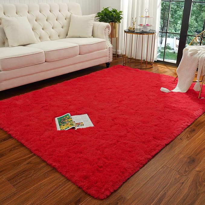 Chicrug Soft Area Rugs for Bedroom Living Room Plush Fluffy Rug 9x12 Feet - Image 5