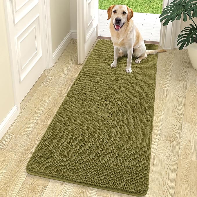 OLANLY Dog Door Mat for Muddy Paws 70x24, Absorbs Moisture and Dirt, Absorbent by OLANLY