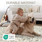6×9 Washable Large Area Rugs for Living Room, Floral Soft Rug Non Slip Stain - Image 10