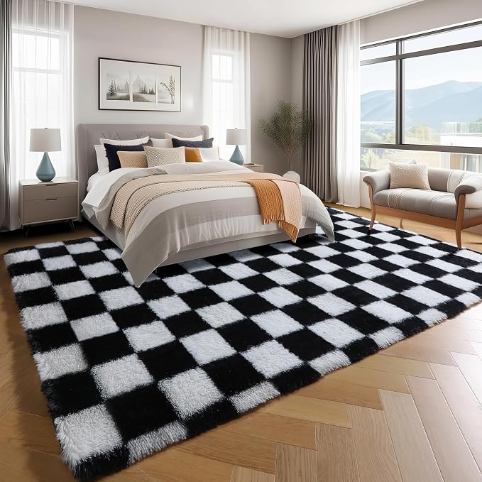 KICMOR Rugs for Living Room 7x10 Area Rug, Indoor Soft Plush Big Rug for Kids - Image 3
