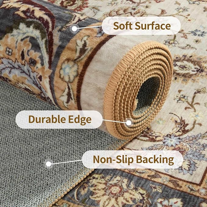 5x7 Ft Machine Washable Area Rugs - Image 6