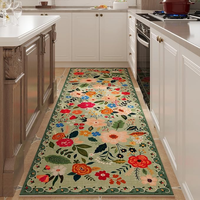 Rugcomf Runner Rug for Hallways Kitchen Rug Non Slip 2'6''x8' Washable Runner by Rugcomf