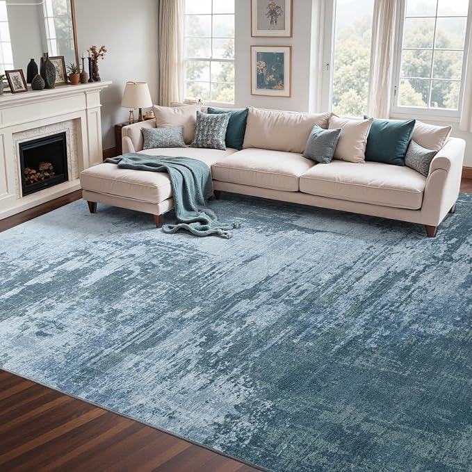 6x9 Ft Area Rugs for Living Room, Soft Non-Slip Washable Rugs Modern Abstract - Image 3