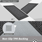 BEQHAUSE Indoor Door Mat 20" x 32", Dirt Trapper Door Mats Non-Slip Entryway - Image 4