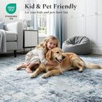 Rugflix 8x10 Area Rugs for Living Room, Washable Large Rug Stain-Resistant Low - Image 5