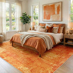 RELEANY Washable Area Rugs 9'x12' Non-Slip Modern Abstract Soft - Image 2