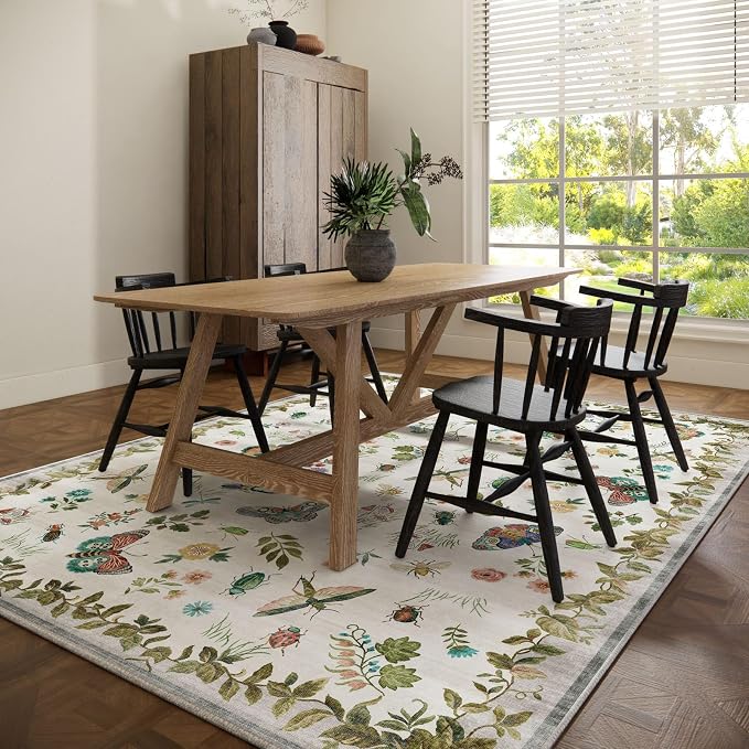 8x10 Area Rugs for Living Room: Washable Bedroom Rug Stain Resistant Non Slip - Image 6