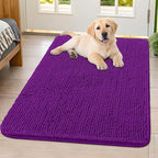 Smiry Dog Door Mat for Muddy Paws 40x32, Absorbent Dirt Trapper, Non-Slip by Smiry