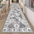 HEBE Hallway Runner Rug 2'x10' Washable, Vintage Distressed Area Rugs Non Slip by HEBE