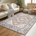 Lessymo 4 x 6 Area Rugs for Living Room- Machine Washable Area Rugs Boho Faux by Lessymo