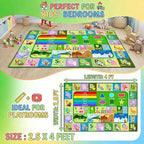 Kids Rug for Playroom Bedroom, 2.5x4 Feet Educational ABC Area Rug for - Image 3
