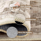 Vintage Hallway Runner Rug 3x8: Large Soft Washable Entryway - Image 5