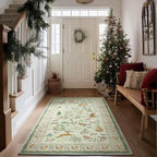 Washable Small Throw Rugs for Entryway: Door Mat Indoor Entrance 4x6 Area Rug - Image 2