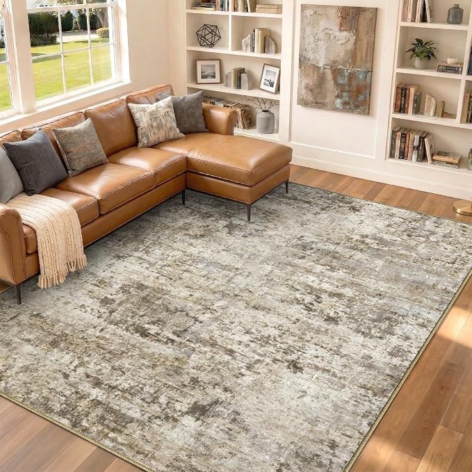 9x12 Area Rugs Washable Living Room Rug-No Slip Soft Carpets Modern Abstract - Image 6