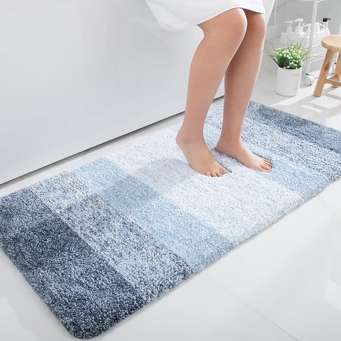 OLANLY Large Bathroom Rugs Mat 40x24, Extra Soft Absorbent Microfiber Bath Rugs by OLANLY