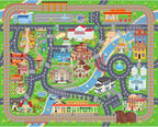 Car Rug Play Mat for Kids Toy Cars, Road Traffic Playmat for Kid Bedroom - Image 2